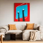 Cross Soyut Tekli Tablo