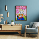 Donald Duck Pop Art Tekli Tablo