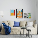 Flower Soyut Kolaj Tablo