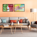 Picasso & Adem'in Yaratılışı Popart Kolaj Tablo