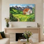 Bulutların Komşusu Gerçekçi Tekli Tablo