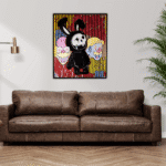 Glitch Zone Pop Art Tekli Tablo