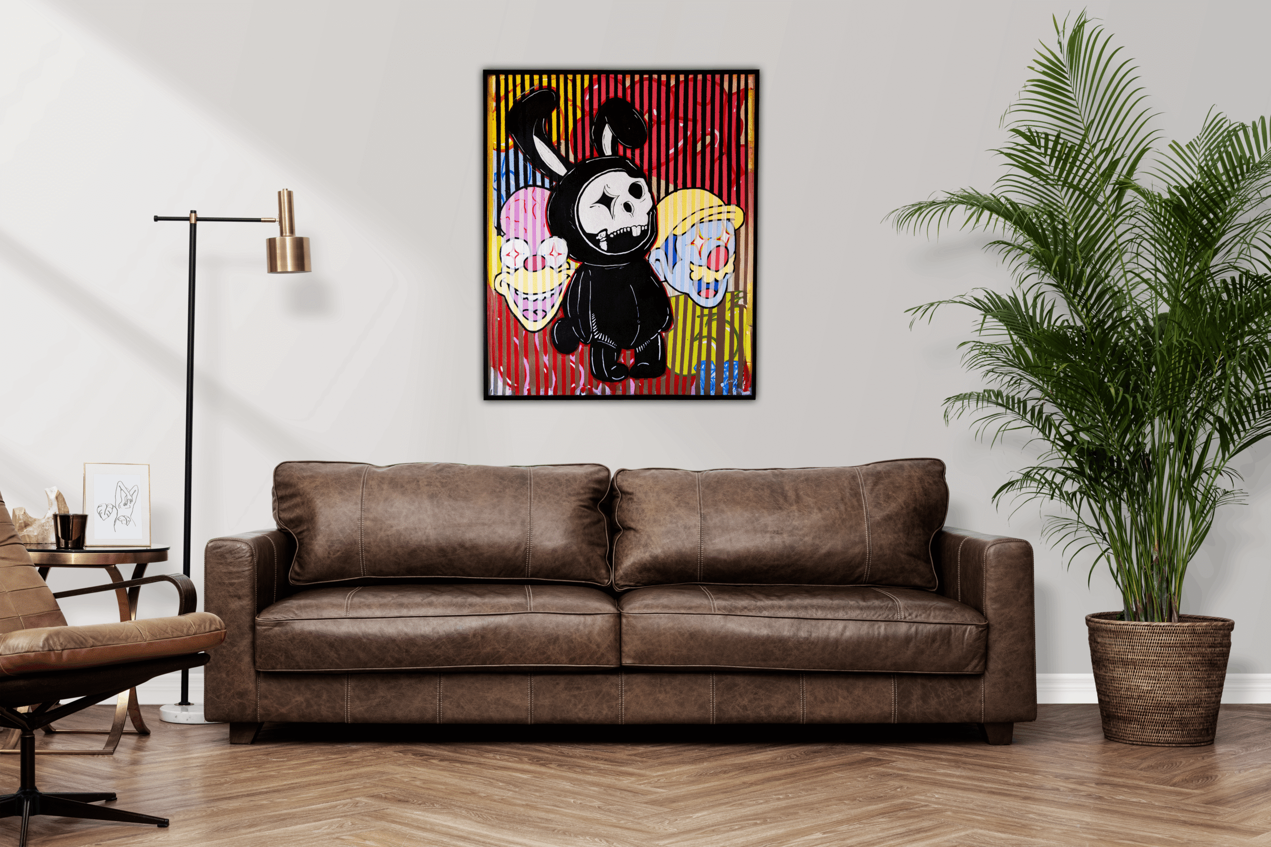 Glitch Zone Pop Art Tekli Tablo