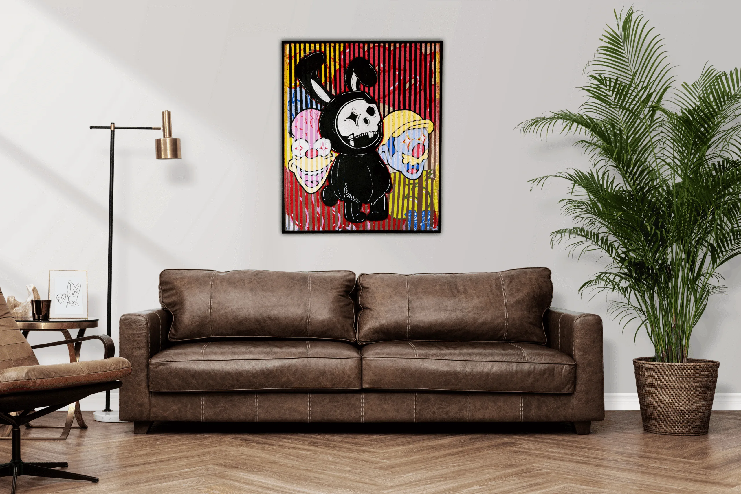 Glitch Zone Pop Art Tekli Tablo