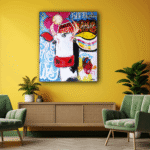 NEO-MÖ Pop Art Tekli Tablo