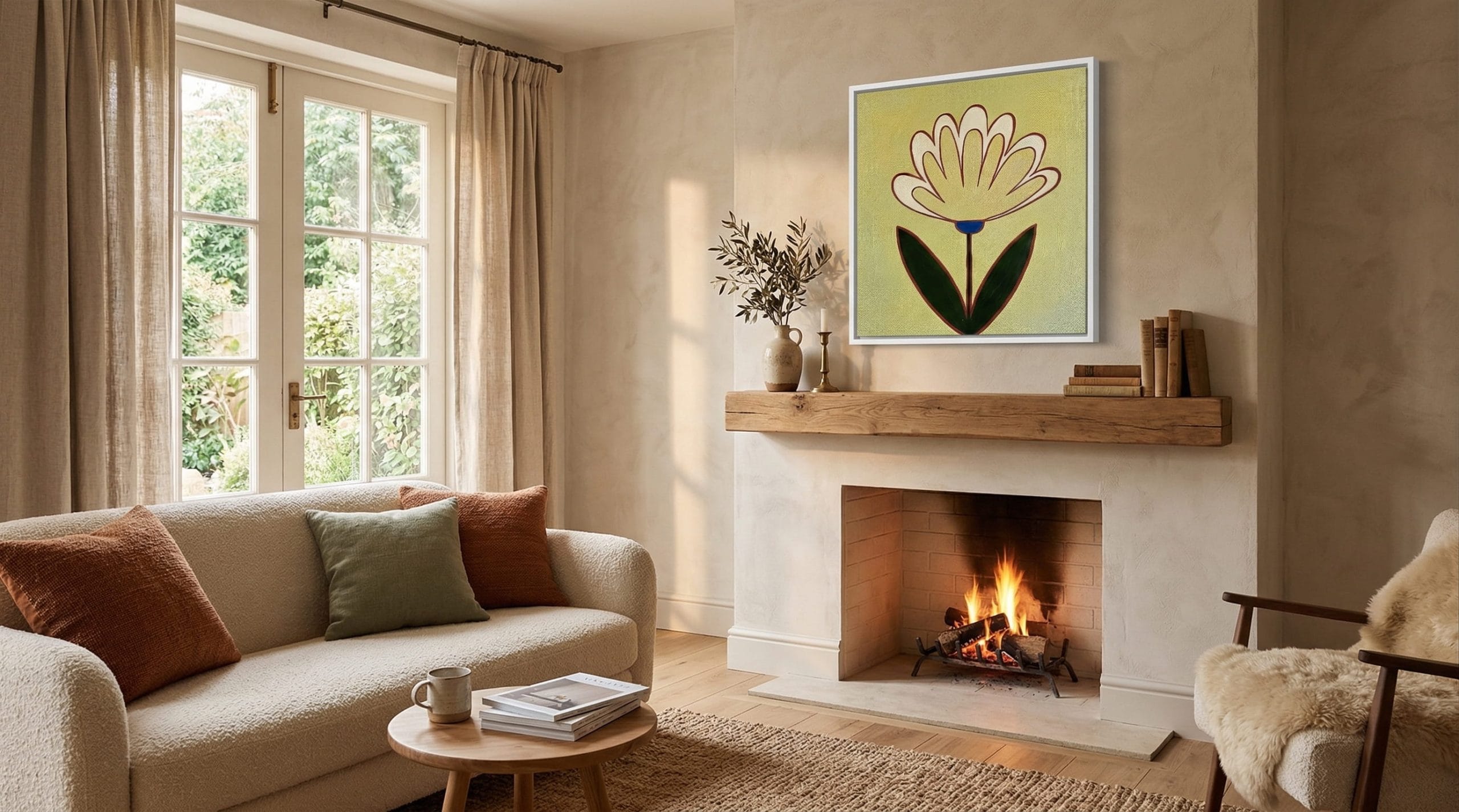 Altın Bahar Soyut Gerçekçi Tekli Tablo - Görsel 2