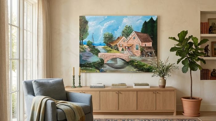 Durgun Suyun Şarkısı Gerçekçi Tekli Tablo