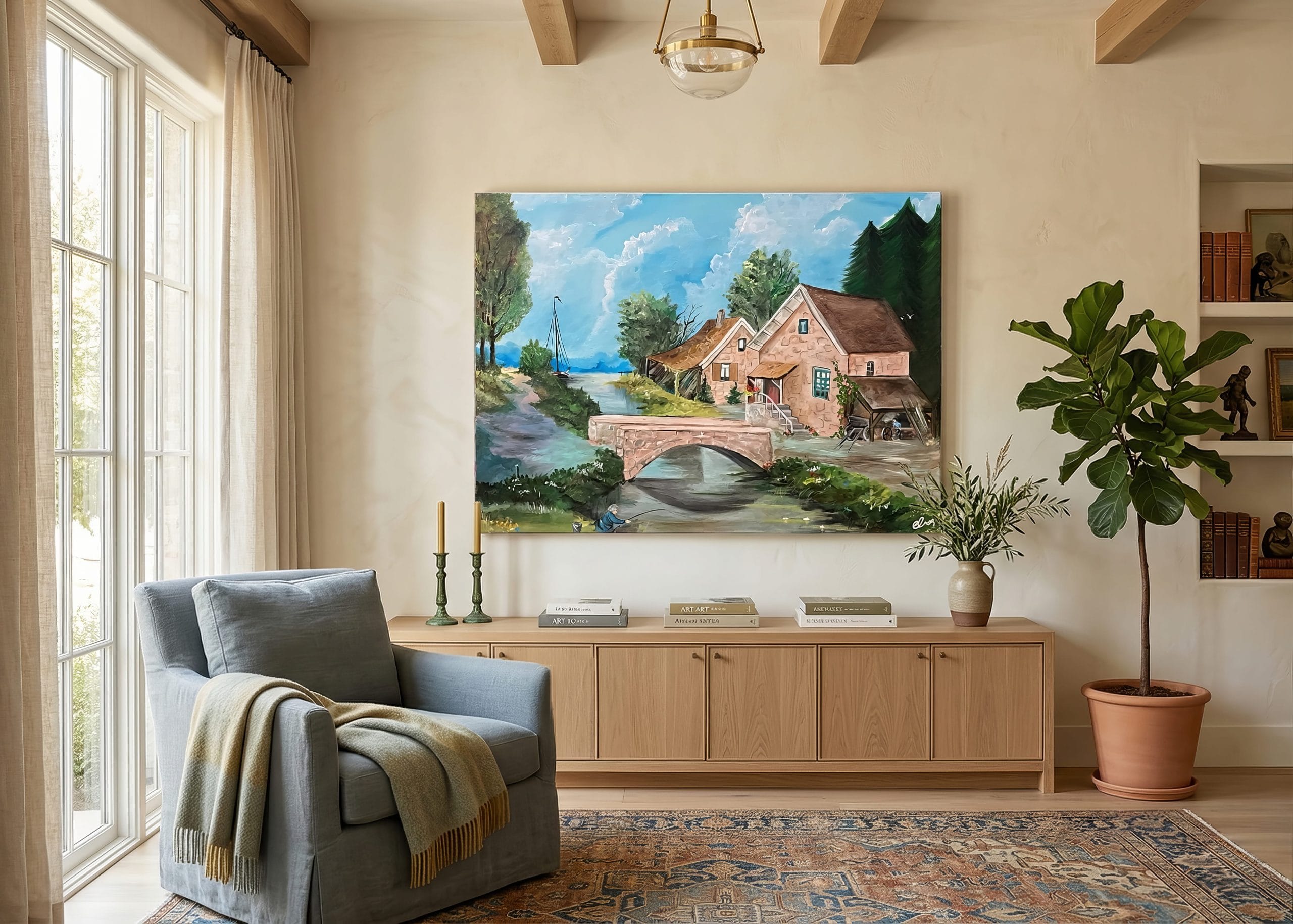 Durgun Suyun Şarkısı Gerçekçi Tekli Tablo