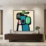 Hidden Echo Soyut Tekli Tablo