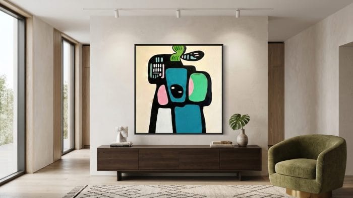 Hidden Echo Soyut Tekli Tablo