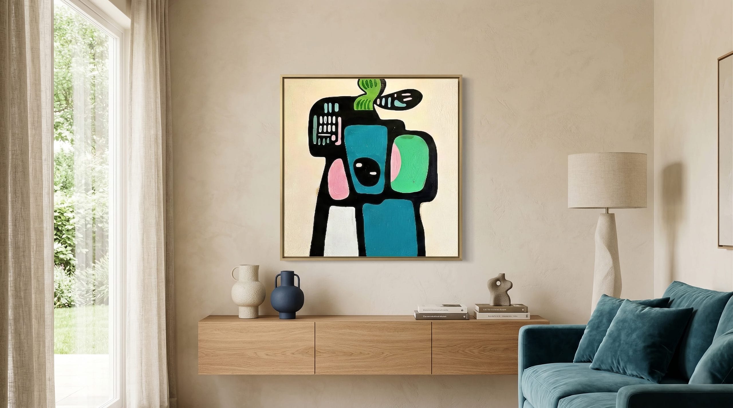 Hidden Echo Soyut Tekli Tablo - Görsel 2