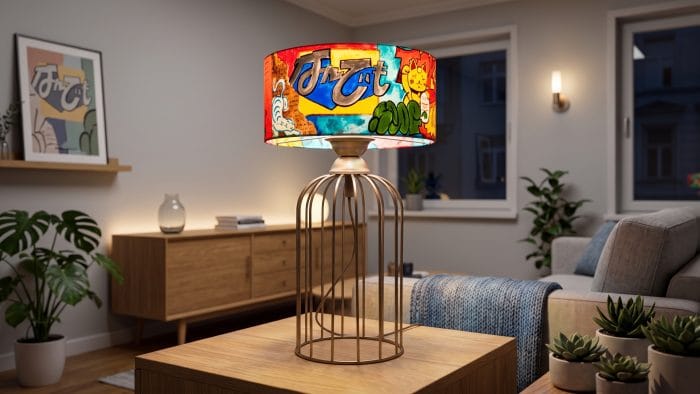 Nadeshi Pop Art Abajur (Kafes Taban)