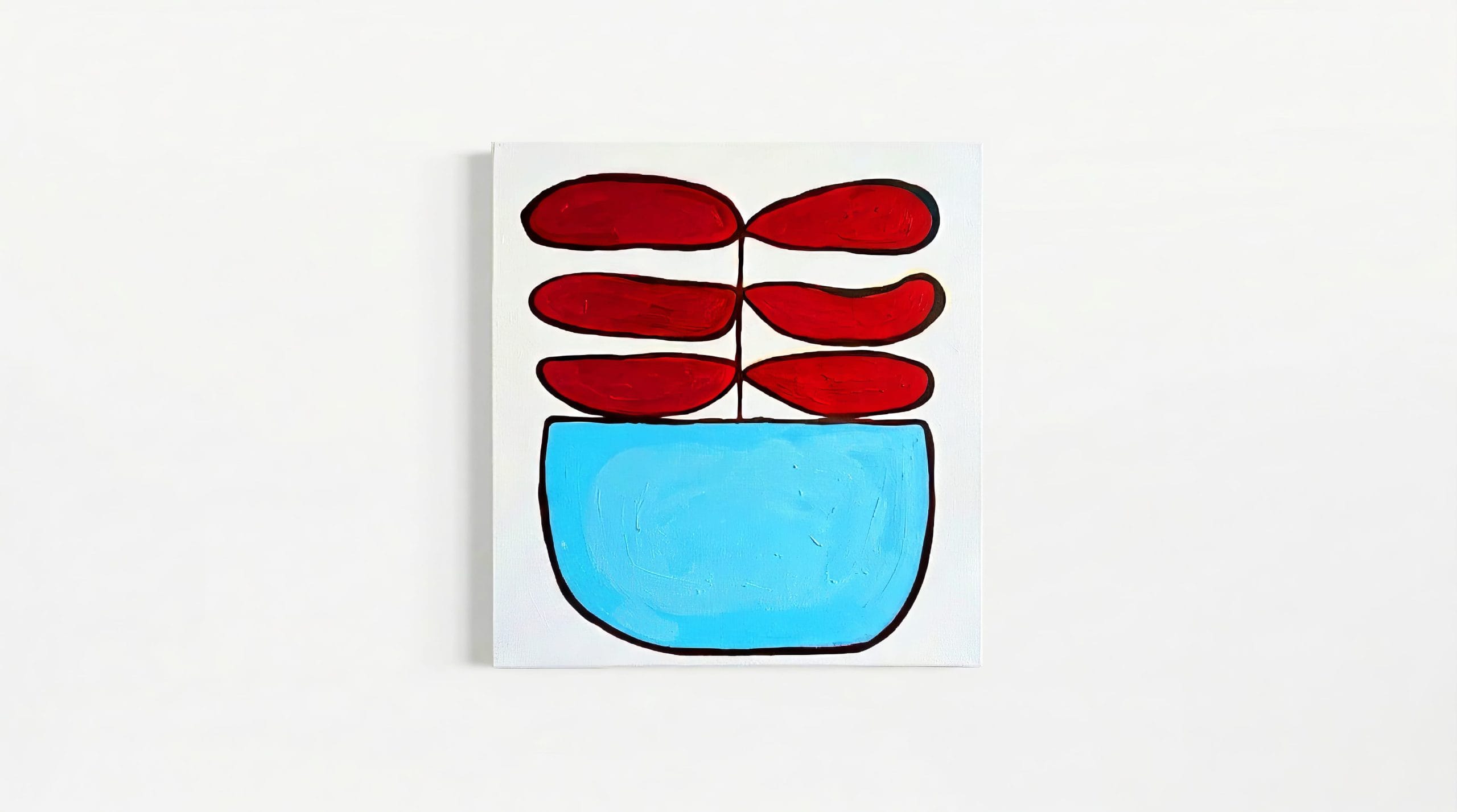 Floral Echoes Soyut Kolaj Tablo - Görsel 9