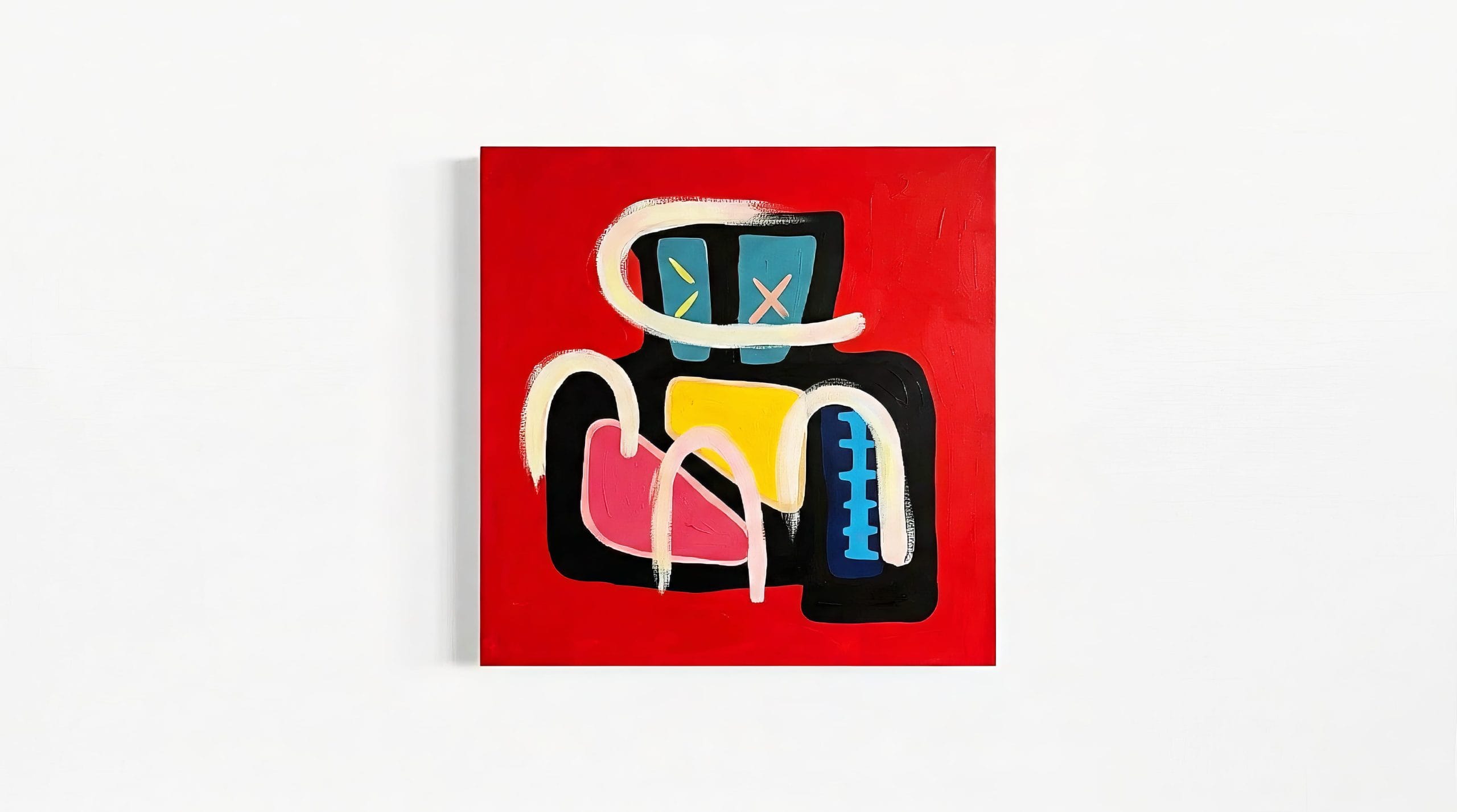 Floral Echoes Soyut Kolaj Tablo - Görsel 8