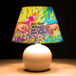 Adem'in Yaratılışı Pop Art Abajur