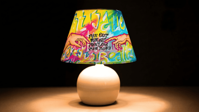 Adem'in Yaratılışı Pop Art Abajur