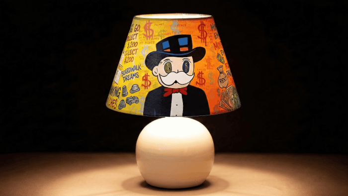Boardwalk Dreams - Monopoly Edition Pop Art Abajur