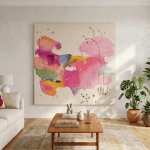 Vavi-Garden Dokulu Soyut Gerçekçi Tekli Tablo