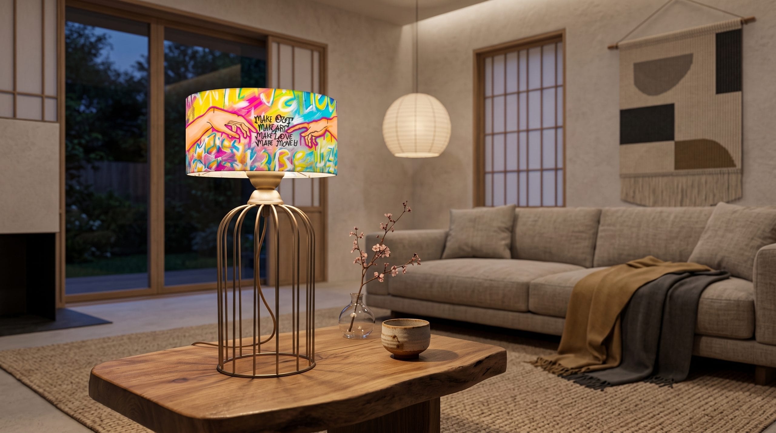 Adem’in Yaratılışı Pop Art Abajur (Kafes Taban) Adem’in Yaratılışı Pop Art Abajur (Kafes Taban) - Görsel 10