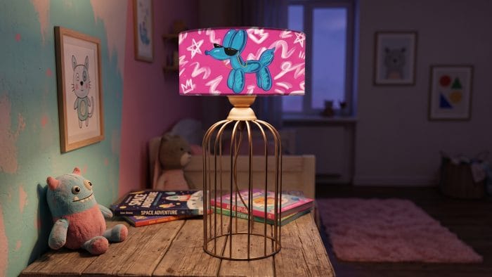 Ballon Dog – Cool Edition Pop Art Abajur (Kafes Taban)
