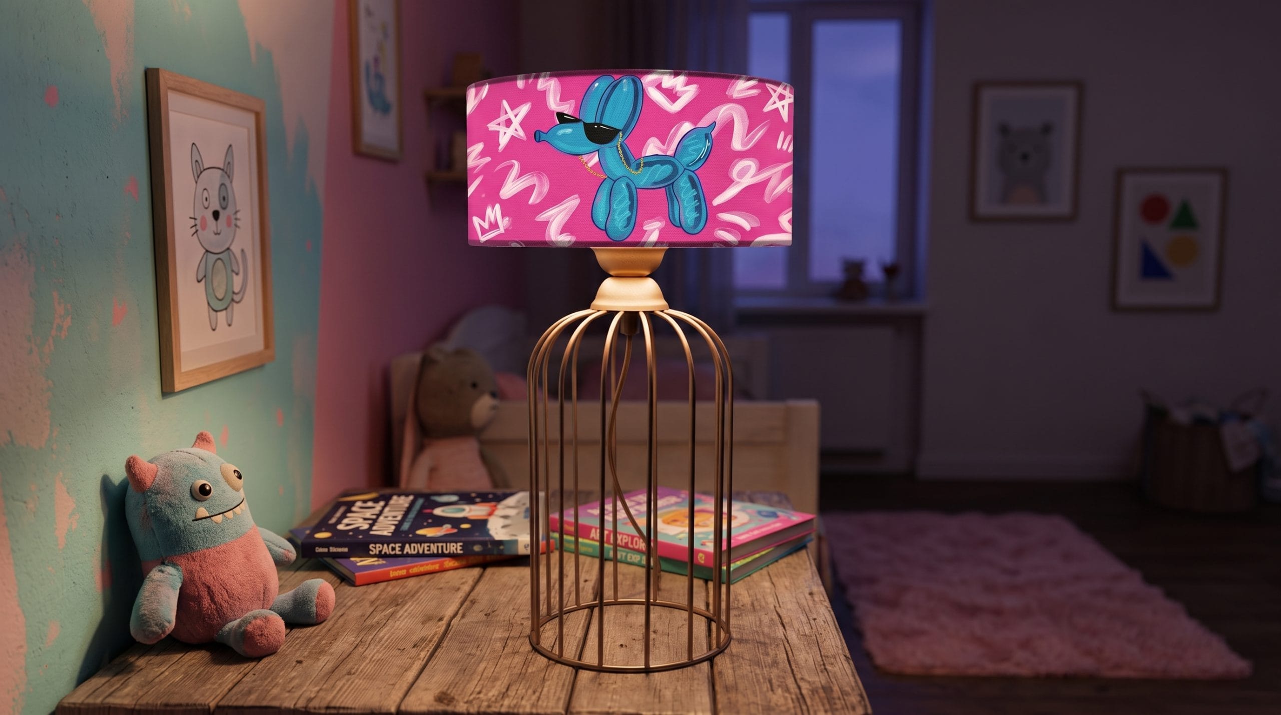 Ballon Dog – Cool Edition Pop Art Abajur (Kafes Taban) Ballon Dog – Cool Edition Pop Art Abajur (Kafes Taban)