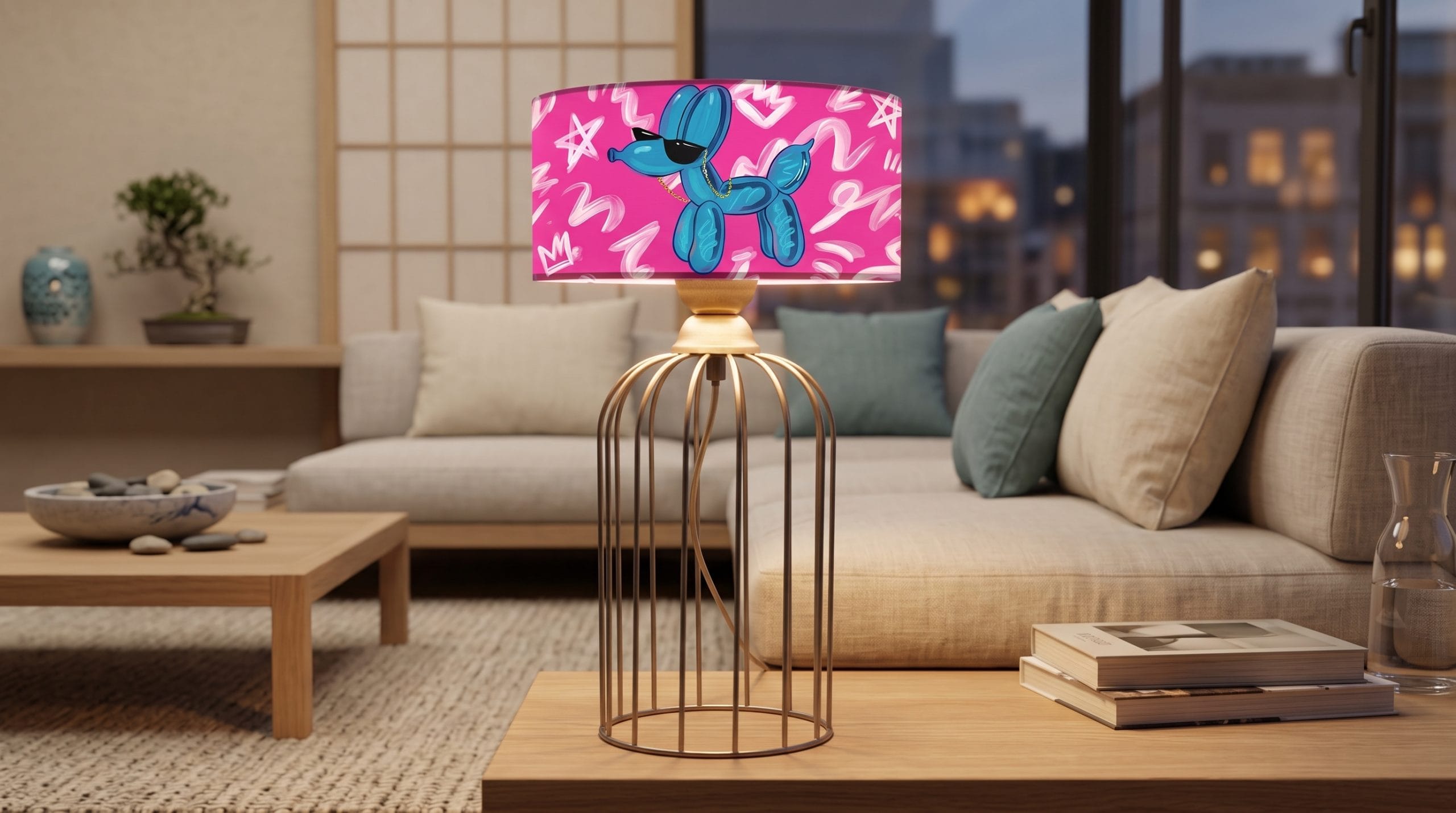 Ballon Dog – Cool Edition Pop Art Abajur (Kafes Taban) Ballon Dog – Cool Edition Pop Art Abajur (Kafes Taban) - Görsel 8