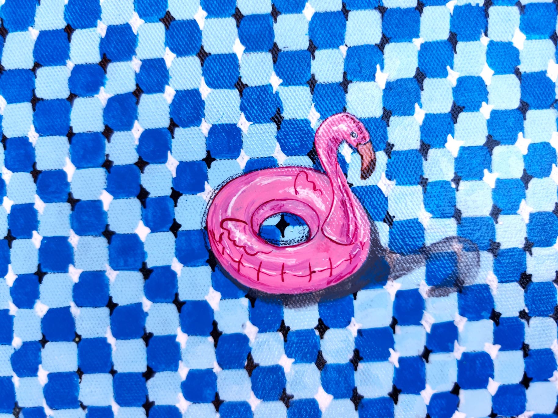 Hypno Pool Pop Art Tekli Daire Tablo Hypno Pool Pop Art Tekli Daire Tablo - Görsel 19