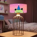 Party Frog Pop Art Abajur (Kafes Taban)